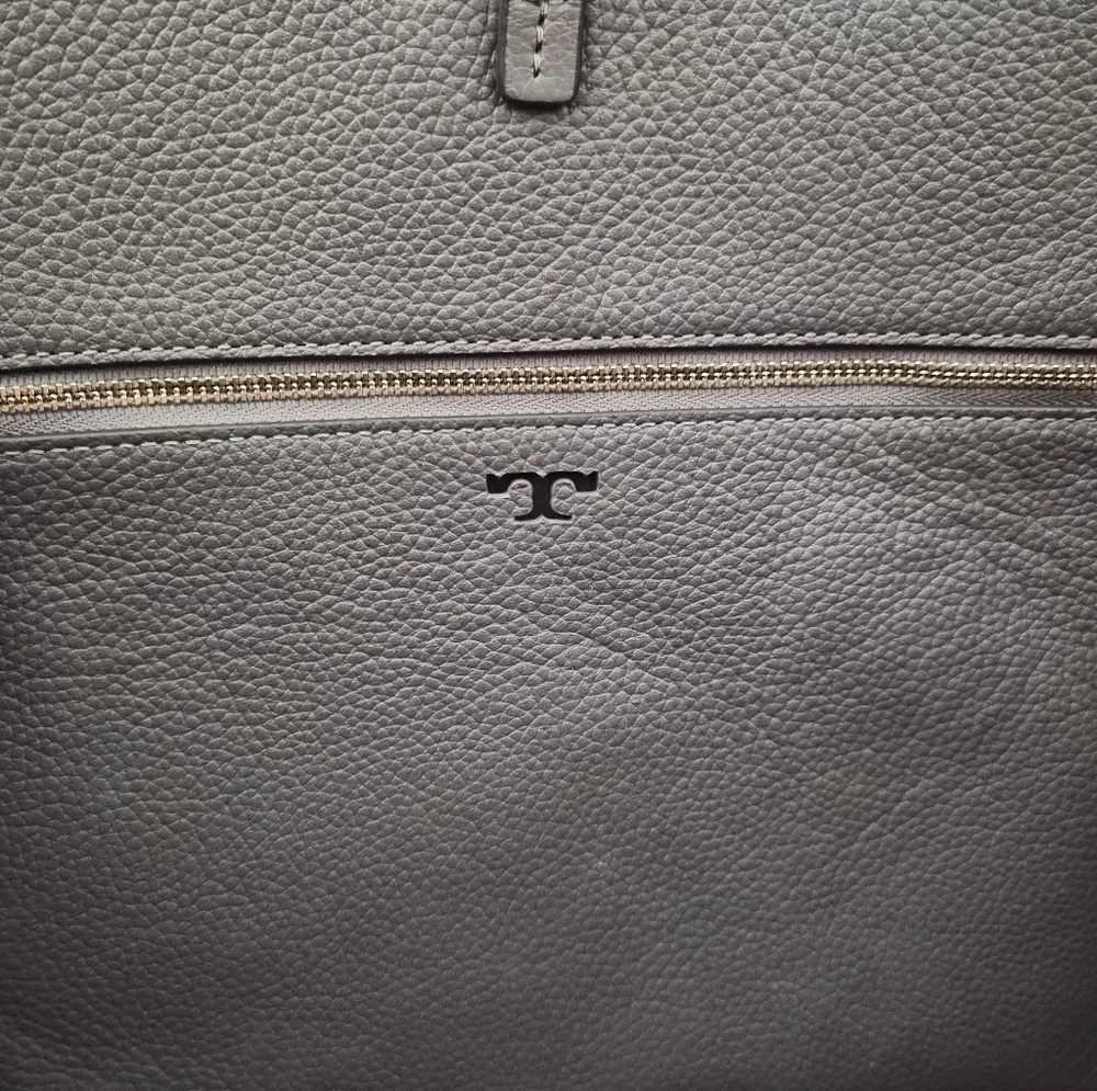 Tory Burch McGraw Pebbled Leather Large Tote